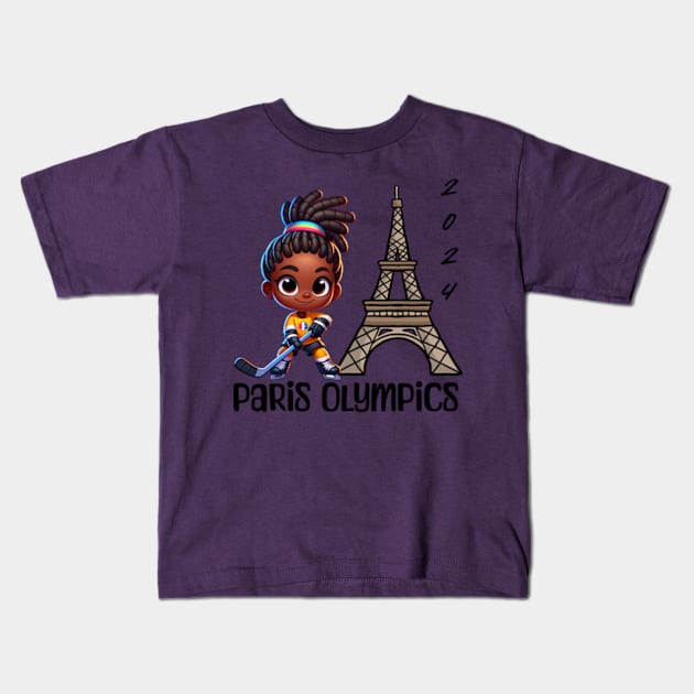 Paris Olympics 2024 Kids T-Shirt by OurCelo